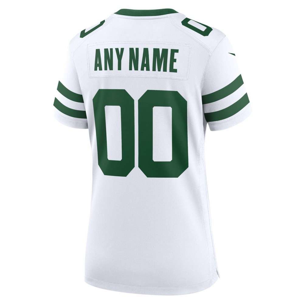 New York Jets Nike Women's Custom Game Jersey - Legacy White-GridironStore